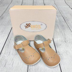 Angel Baby Shoes Leather Style 2945 Latte Size 4